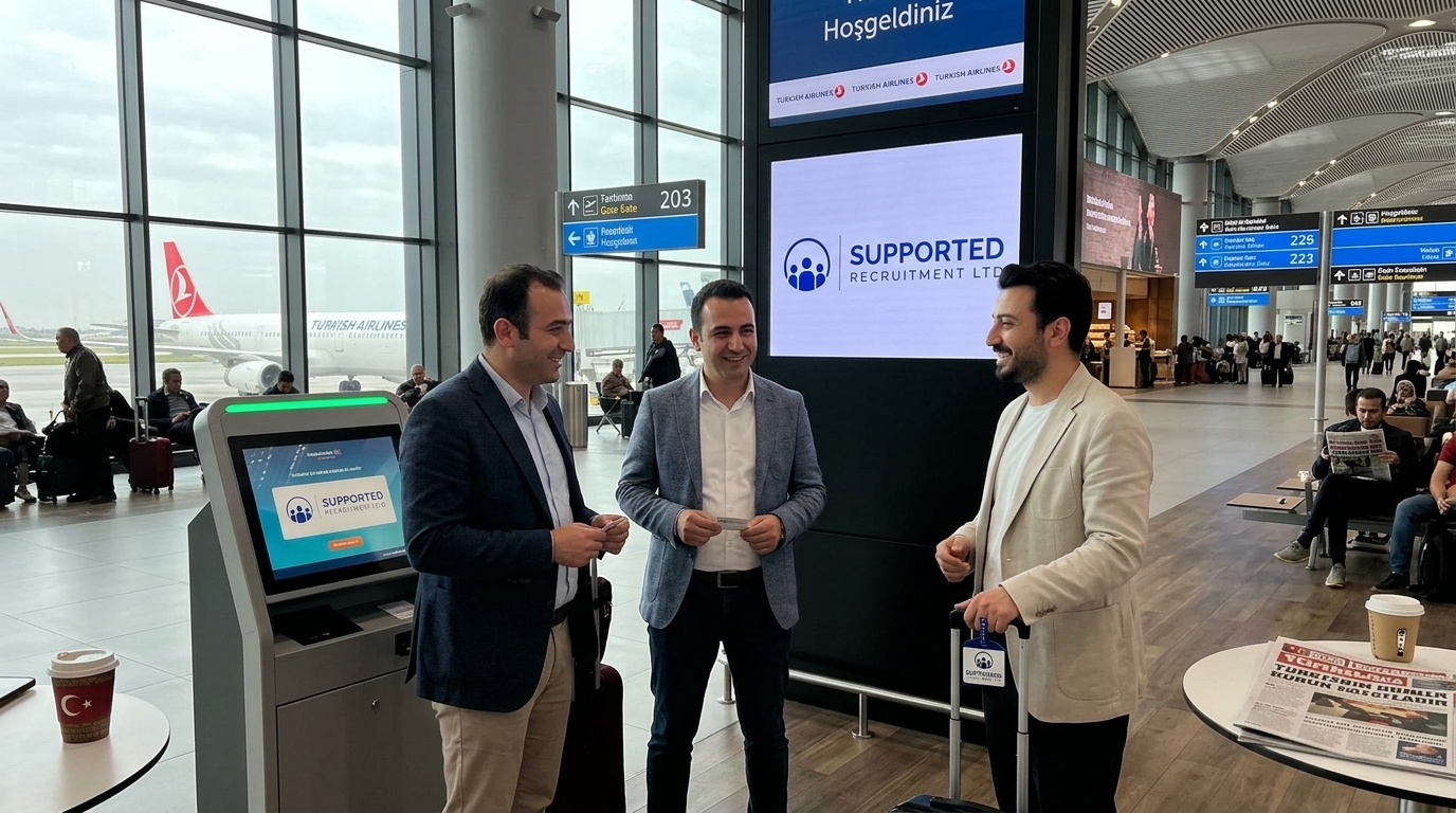 Team at UK airport